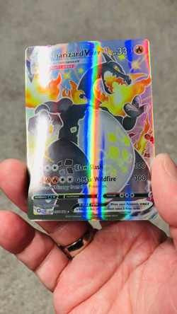 Charizard VMax HP330 Claw Slash #SV107/SV122 Holo Fan Art Display Card - Image 2
