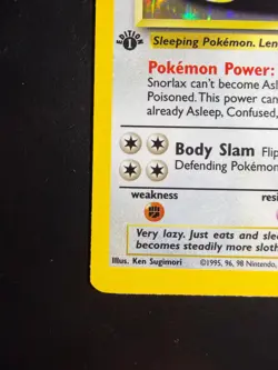 1st Edition Snorlax 11/64 Jungle 1999 Holo Rare WOTC Pokemon Card TCG (LP) - Image 4