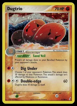 Pokemon Card - Dugtrio Crystal Guardians 5/100 Holo Rare - Image 1