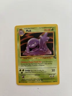 Pokemon TCG Muk 28/62 Fossil Card - Image 1