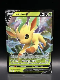 Leafeon V 013/159 - Pokemon Crown Zenith Card - NM - Image 1