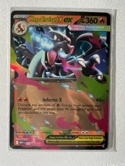 Pokemon Card - Mega Charizard Y & X EX Promo #30  Mega Evolution NM HOLO - Image 3