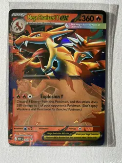 Pokemon Card - Mega Charizard Y & X EX Promo #30  Mega Evolution NM HOLO - Image 5