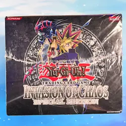 2004 Yugioh Invasion Of Chaos Special Edition Box Bundle Sealed *SLIGHT RIP* - Image 3