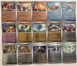 Pokemon TCG 15 Card Mega Evolution Reverse Holo Lot No Duplicates Abra Pyroar ++ - Image 1