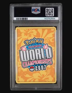 2007 Pokemon Card Jolteon ex 109/113 PSA 8 MINT World Champion Promo NEW CERT - Image 2