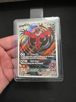 Pokemon TCG Yveltal Full Art Holo Card 205/182 Paradox Rift Illustration Rare NM - Image 1