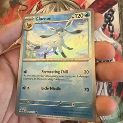 Pokemon TCG Glaceon Masterball Prismatic Evolutions Card 025/131 - Image 1