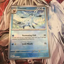 Pokemon TCG Glaceon Masterball Prismatic Evolutions Card 025/131 - Image 2