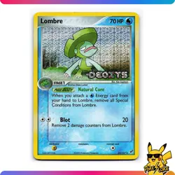 Pokemon Card - Lombre Deoxys 34/107 Holo Stamped - NM - Image 1