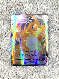 Charizard VMax HP330 Claw Slash #020/189 Holo Fan Art Display Collector Card NM! - Image 1