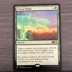 Wizards of the Coast MTG 9-Card Lot Miirym, Primal Might, Axebane Ferox EN WM3 - Image 1