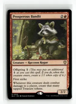 Prosperous Bandit Bloomburrow NM Rare #25 MTG Magic - Image 1