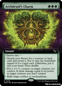 Archdruid's Charm (Extended Art) [MKM - 408] - NM TCG MTG - Image 1