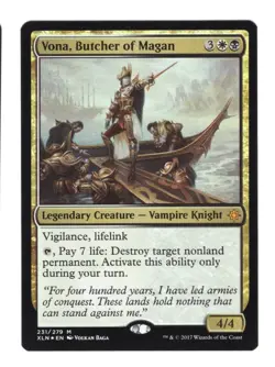 Foil Vona, Butcher Of Magan M/NM Magic: The Gathering MTG Ixalan - Image 1