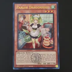 Parlor Dragonmaid BLMM-EN060 Emblazoned Ultra Rare 1st Edition Yugioh Card NM - Image 5