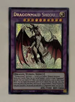YuGiOh! Dragonmaid Sheou - Prismatic Secret Rare 1st Edition NM - MP21-EN065 - Image 1