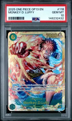2025 One Piece Monkey.D.Luffy OP13-118 SEC PSA 10 - Image 1