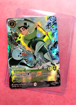 Mulan Resourceful Recruit Enchanted 229/204 Winterspell Holo Lorcana Disney Card - Image 1