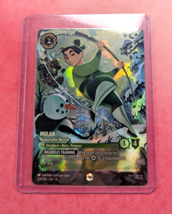 Mulan Resourceful Recruit Enchanted 229/204 Winterspell Holo Lorcana Disney Card - Image 3