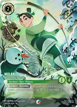 Mulan Resourceful Recruit Enchanted 229/204 Winterspell Holo Lorcana Disney Card - Image 4