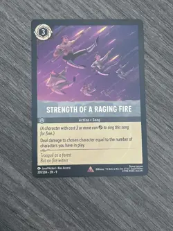 Disney Lorcana - Strength of a Raging Fire 201/204 - Fabled - Image 1