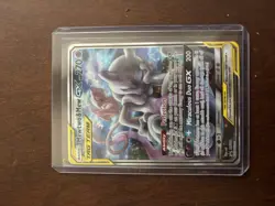 Pokemon Mewtwo & Mew GX TAG TEAM Promo Holo Card SM191 270 HP - Image 1