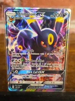 Pokemon Umbreon GX Ultra Rare Full Art Holo SM Base Set 80/149 200HP Card - Image 1