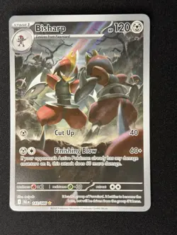 Pokemon TCG SV Black Bolt Bisharp Illustration Rare Card 143/086 NM - Image 1