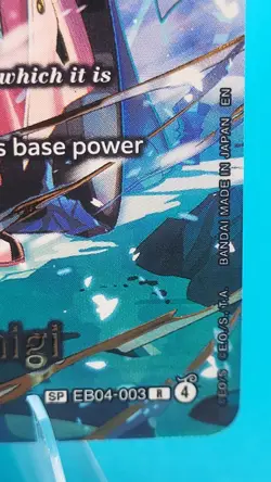Bandai One Piece CCG Smoker & Tashigi EB04-003 SP Rare Holo Rush Character Card - Image 3