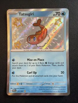 Tatsugiri 127/091 - Paldean Fates Baby Shiny Rare Holo - Pokemon TCG Card [NM] - Image 1