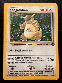 Kangaskhan 5/64 Jungle Pokemon Card Holo Foil Rare HP - Image 1
