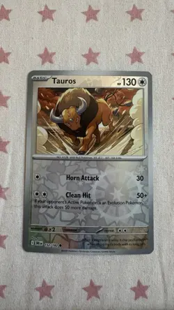 Tauros 152/182 Destined Rivals Reverse Holo Pokemon TCG Card - Image 1