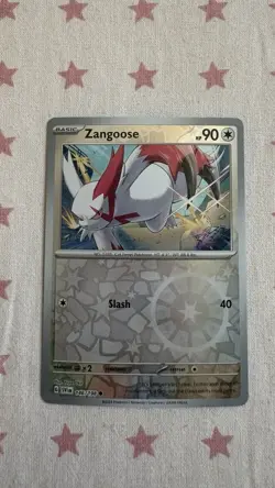 Zangoose 146/198 Scarlet & Violet Base Set Reverse Holo Pokemon TCG Card - Image 1