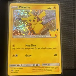 25th Anniversary Pokemon Card ALL HOLO - MINT Pikachu McDonald's - Image 1