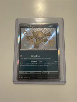 Sableye 184/091 Paldean Fates Baby Shiny Rare Holo Card Pokemon TCG NM/M - Image 1