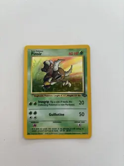 Pokemon TCG Pinsir Holo Rare Card 9/64 Jungle Unlimited Vintage 1999 Wotc - Image 1