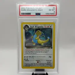 Dark Dragonite Holo PSA 6 – Team Rocket – Vintage Pokemon Card – Authentic - Image 1