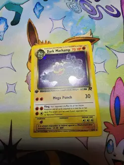 Dark Machamp - 10/82 - Pokemon Team Rocket 1st Edition Holo Rare Card WOTC LP - Image 2