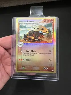 Pokemon TCG Team Magma's Lairon EX Reverse Holo Rare Card 20/95 NM - Image 1