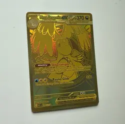 Mega Dragonite EX 295/217 Full Art Gold Foil 370 HP English Pokemon Card - Image 1