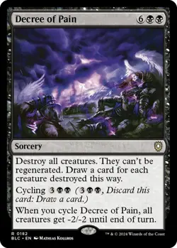 MTG Decree of Pain [Bloomburrow Commander] Near Mint Magic - Image 1