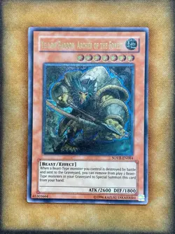 Yugioh Yellow Baboon, Archer of the Forest SOVR-EN084 Ultimate Rare NM - Image 1