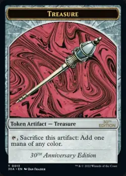 Treasure (#13) - Token 30th Anniversary Edition NM MTG - Image 1