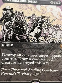 Overwhelming Forces - Textured Foil Outlaws of Thunder Junction MTG - Image 2