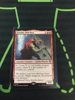 MTG Magic The Gathering Krenko, Mob Boss CMM Rare Goblin Commander - Image 1