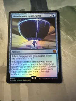 Simulacrum Synthesizer Outlaws of Thunder Junction: the Big Score Foil - Image 1