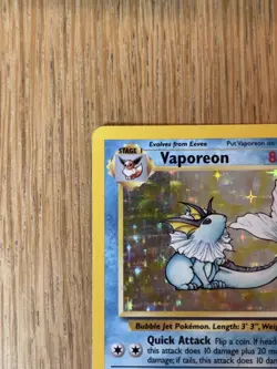 Pokemon TCG - Vaporeon 12/64 Jungle - Rare Holo - 1999 English - Image 4