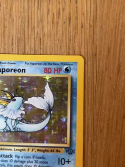 Pokemon TCG - Vaporeon 12/64 Jungle - Rare Holo - 1999 English - Image 5