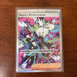 Roxie's Performance SIR 121/086 Chaos Rising SP Pokemon Trainer Full Alt Art - Image 1